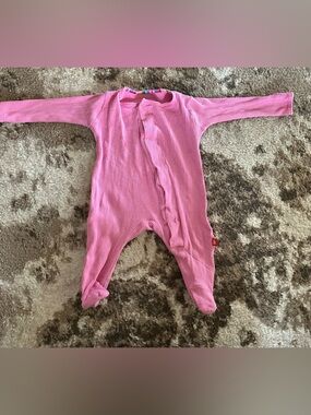 Magnetic Me Pink Ribbed Footed One-Piece